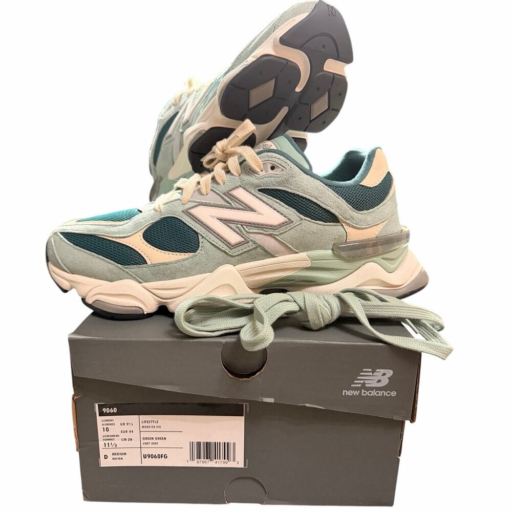 New Balance 9060 Teal Green U9060FG Size 10 | Worn Once | OG Box